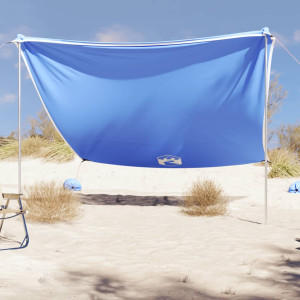 Toldo de playa con anclas de arena azul 304x300 cm D