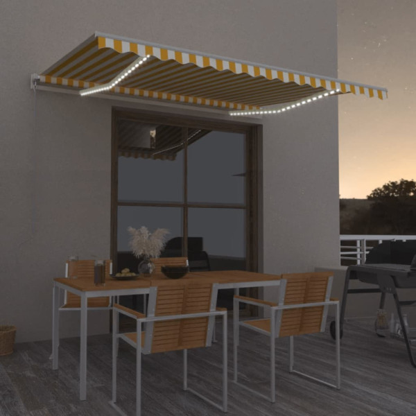 Diário manual retrátil com LED amarelo e branco 450x350 cm D