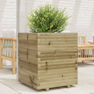 Jardinera madera de pino impregnada 60x60x72 cm D