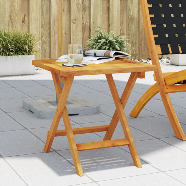 Auxiliar mesa jardim sólido acácia madeira 40x40x40 cm D