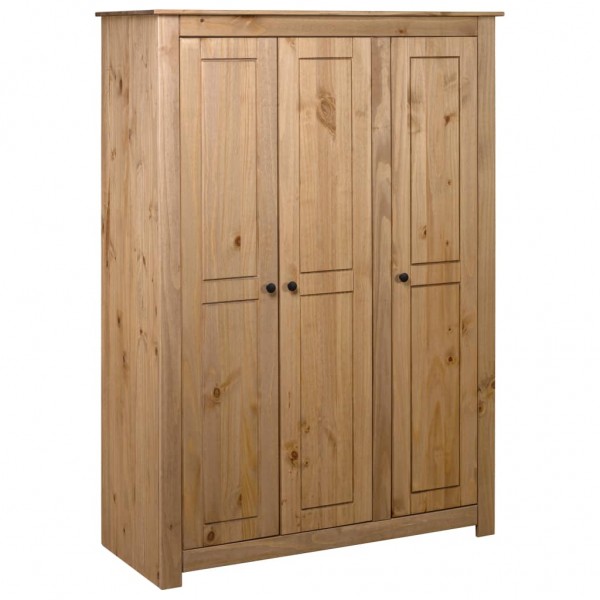 Armário de 3 portas madeira de pinho Panamá Range 118x50x171.5 cm D