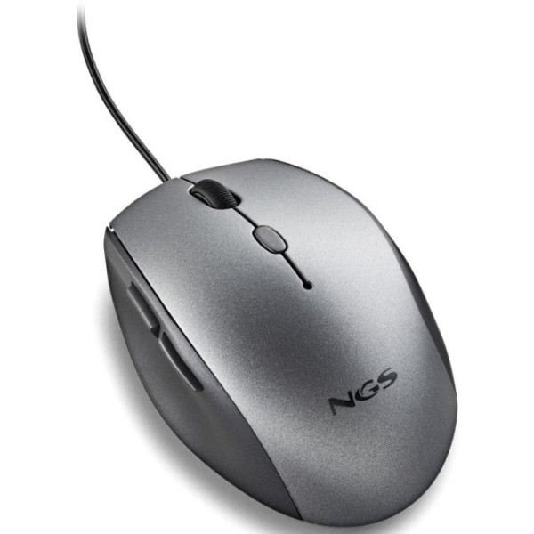 RATON OPTICO MOTH GRIS NGS M 4