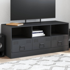 Mueble para TV de acero gris antracita 99x39x44 cm D