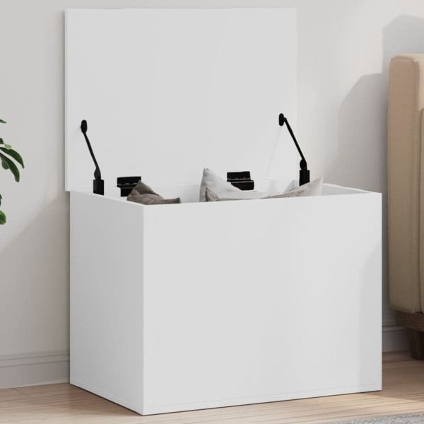 Caja de almacenaje madera de ingeniería blanca 60x42x46 cm D