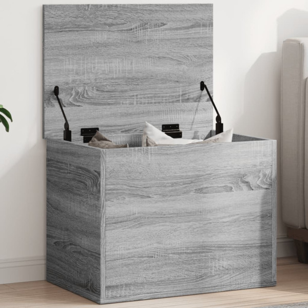 Caja de almacenaje madera de ingeniería gris Sonoma 60x42x46 cm D
