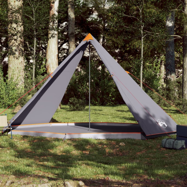 Tienda familiar tipi para 8 personas impermeable gris naranja D