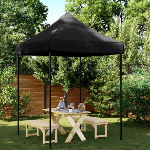 Tienda de fiesta plegable Pop-Up negro 200x200x306 cm D