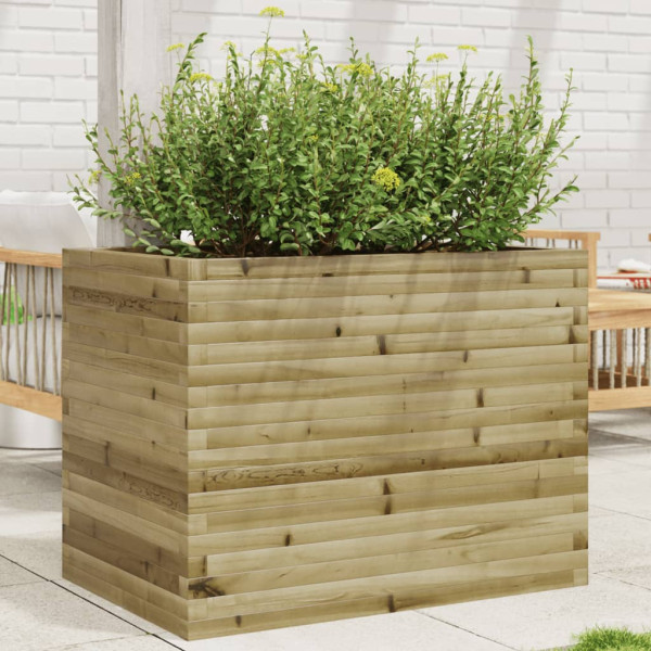 Jardinera madera de pino impregnada 90x60x68.5 cm D