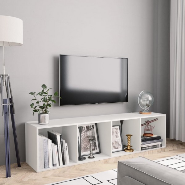 Estantería/mueble para TV blanco 143x30x36 cm D