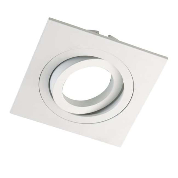 Foco empotrable CLASSIC basculante cuadrado blanco. Wonderlamp D