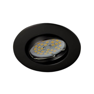 Foco empotrable BASIC redondo negro basculante. Wonderlamp D