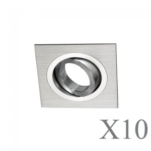 Pacote 10 Classic quadrado de alumínio H