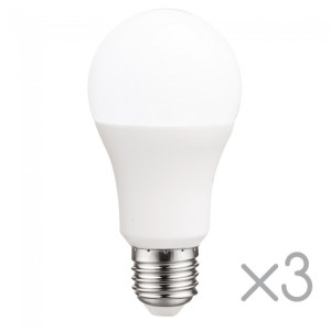 Pack 3 Bombillas LED E27 estándar 10 W (Luz fría) D