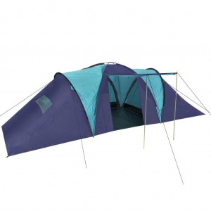 Tenda de tecido 9 pessoas azul escuro e azul D