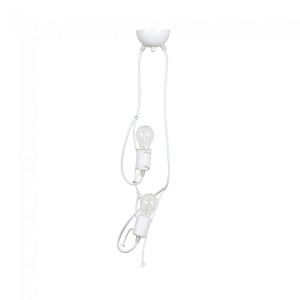 Lámpara colgante infantil Mime Blanco (2 luces) D