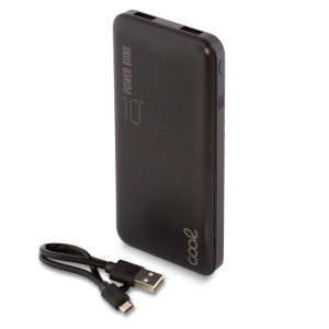 Bateria externa Universal Power Bank 10.000 mAh (2 x usb / 2.1A) COOL Couro preto D