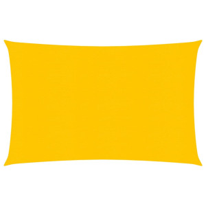 Toldo de vela rectangular HDPE amarillo 160 g/m² 4x5 m D