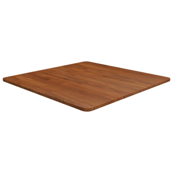 Tablero de mesa cuadrada madera roble marrón oscuro 70x70x1.5cm D