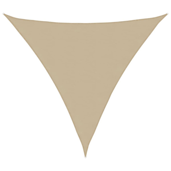 Toldo de vela triangular tela Oxford beige 6x6x6 m D