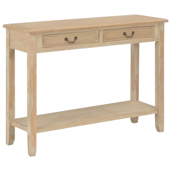 Mesa de console de madeira 110x35x80 cm D