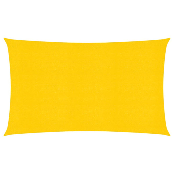 Toldo de vela rectangular HDPE amarillo 160 g/m² 4x7 m D