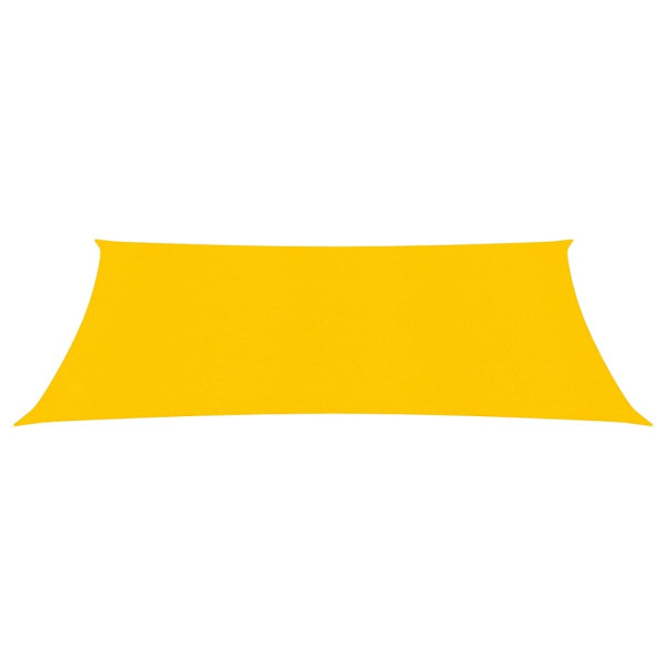 Toldo de vela rectangular HDPE amarillo 160 g/m² 4x7 m M 2