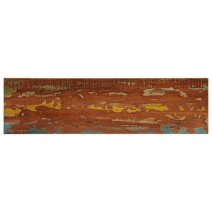 Mesa de mesa retangular madeira maciça reciclada 120x40x3.8 cm D