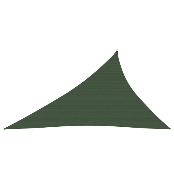 Toldo de vela verde escuro HDPE 160 g/m² 3x4x5 m D