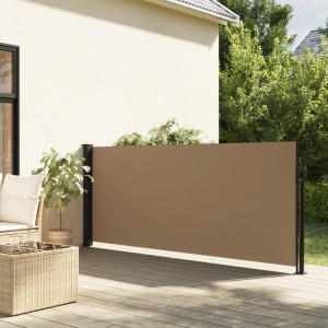 Toldo lateral retrátil cinza taupe 120x600 cm D