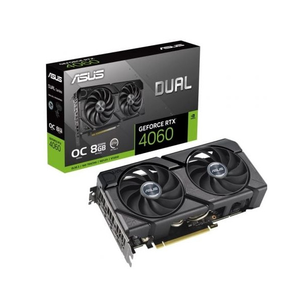 Tarjeta gráfica asus dual geforce rtx 4060 evo oc/ 8gb gddr6 D