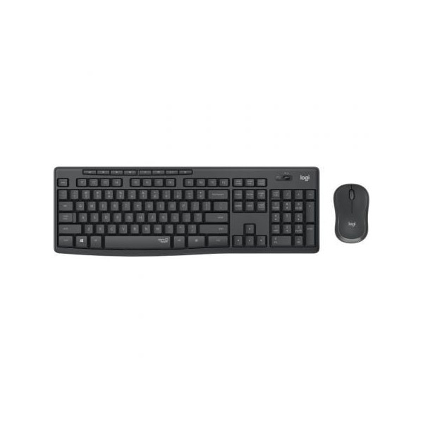 Teclado sem fio e mouse Logitech MK295 preto D