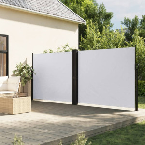 Toldo lateral retráctil blanco 180x1200 cm D