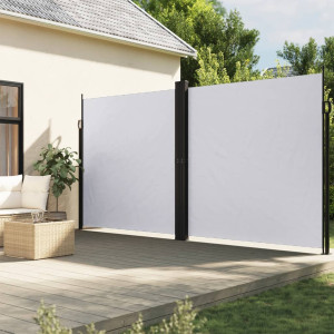 Toldo lateral retrátil branco 220x1200 cm D