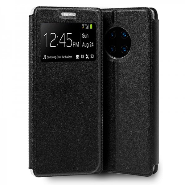 Funda Flip Cover Huawei Mate 30 Pro Liso Negro D