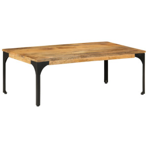 Mesa de centro de madera maciza mango 100x55x35 cm D