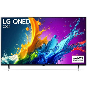 Smart TV LG 75" QNED 4K 75QNED80T6A negro D