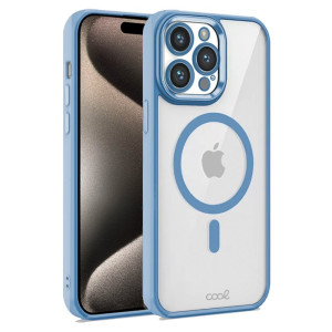 Carcasa COOL para iPhone 15 Pro Max Magnética Borde Celeste D