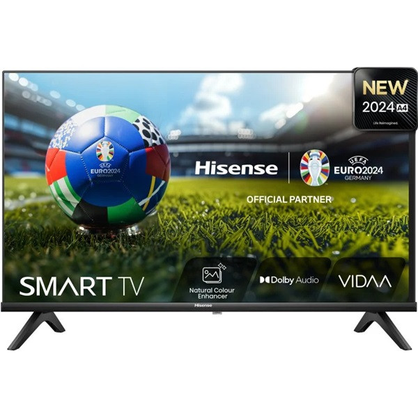 TV inteligente HISENSE 32" QLED 4K UHD 32A4N preto D