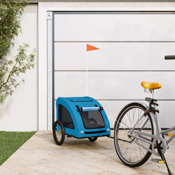 Bicicleta Trailer Animais de estimação Tecido de Ferro Oxford Azul D