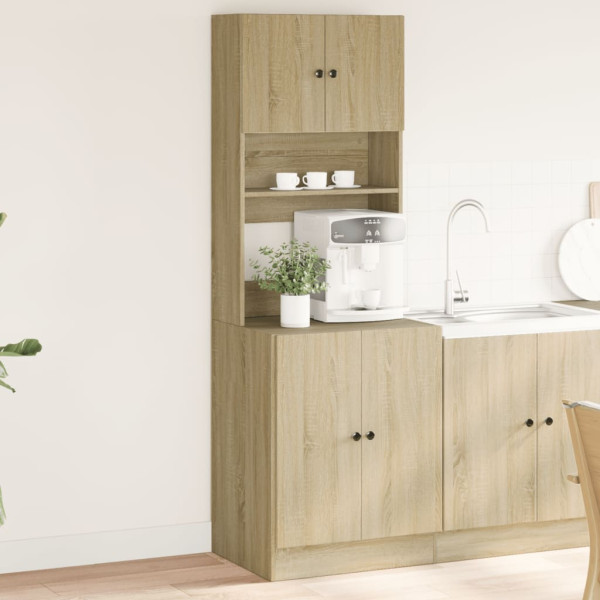 Mueble de cocina madera de ingeniería roble Sonoma 60x50x180 cm D