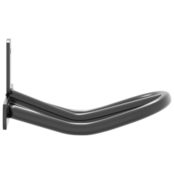 Soporte de bridas de pared de hierro negro M 5