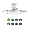 Ventilador LED con aspas retráctiles Perla Mini Blanco CCT (46W) 3
