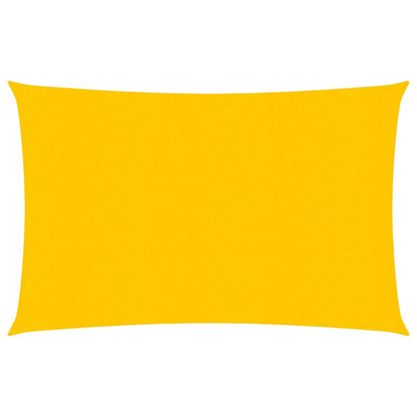 Toldo de vela rectangular HDPE amarillo 160 g/m² 2x3.5 m D