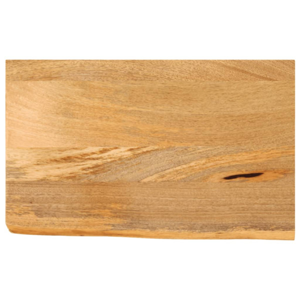 Tablero de mesa borde natural madera maciza mango 40x20x3.8 cm D