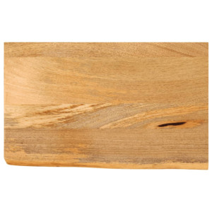 Tablero de mesa borde natural madera maciza mango 50x30x3.8 cm D