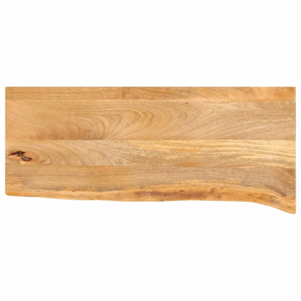 Tablero de mesa borde natural madera maciza mango 80x30x3.8 cm D