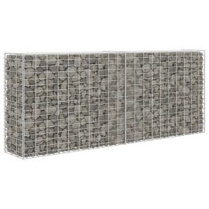 Cesta de muro de gaviones acero galvanizado 85x30x200 cm D