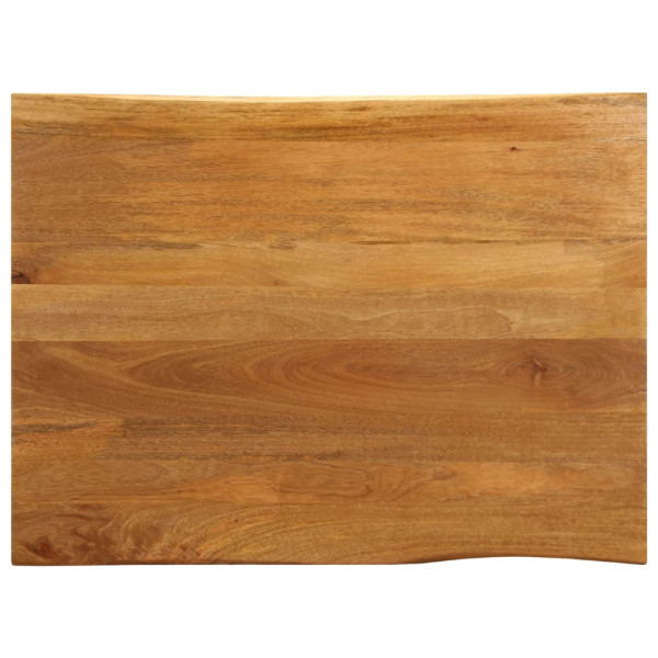 Tablero de mesa borde natural madera maciza mango 100x80x2.5 cm D