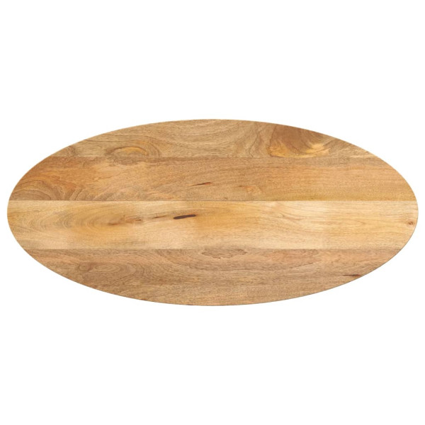 Tablero de mesa ovalado madera maciza de mango 110x50x2.5 cm D