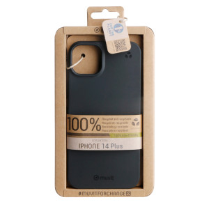 Funda muvit recycletek para apple iphone 14 plus negra D